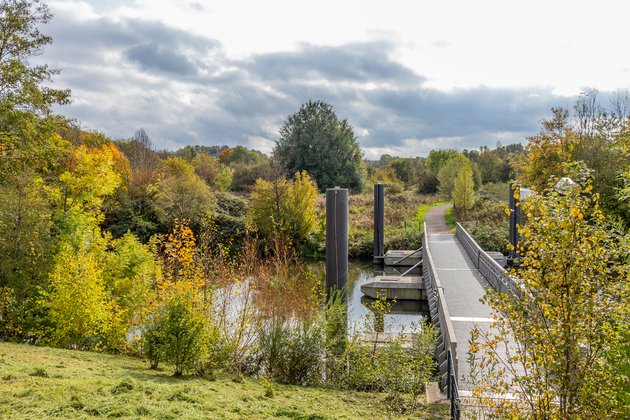 Osthafenbrücke, Saarbrücken-8