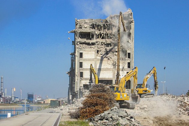 Rückbau Getreidespeicher, Mannheim-3