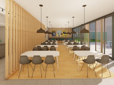 Industriekunde Umbau Cafeteria