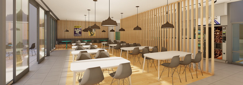 Industriekunde Umbau Cafeteria